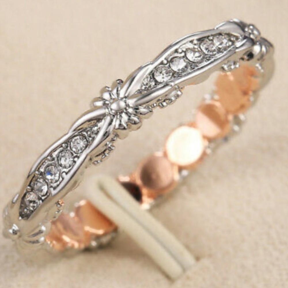 New Sterling silver/18k gold plated ring